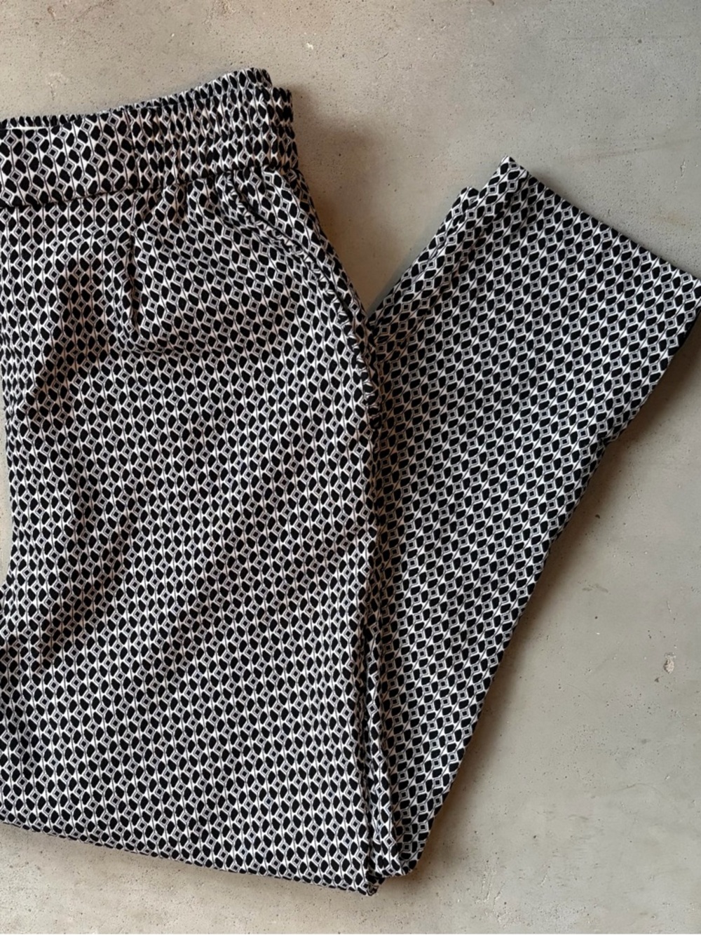 Anthropologie Maeve Essential Slim Straight Pants Geometric S
